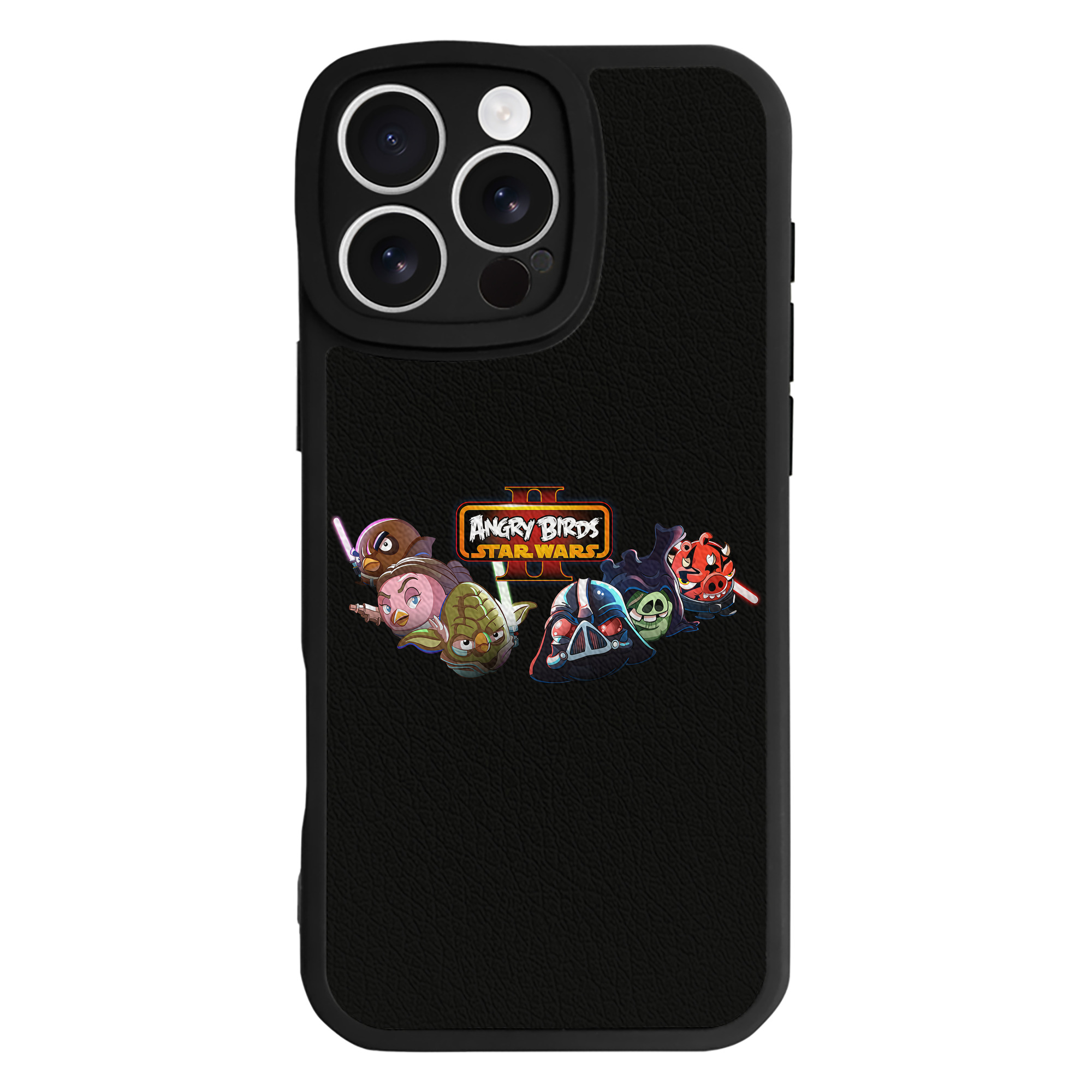 （画像用） Angry Birds アングリーバード 【iPhone 16シリーズ対応】シリコンスマホケース（レザー調） 材質：シリコン